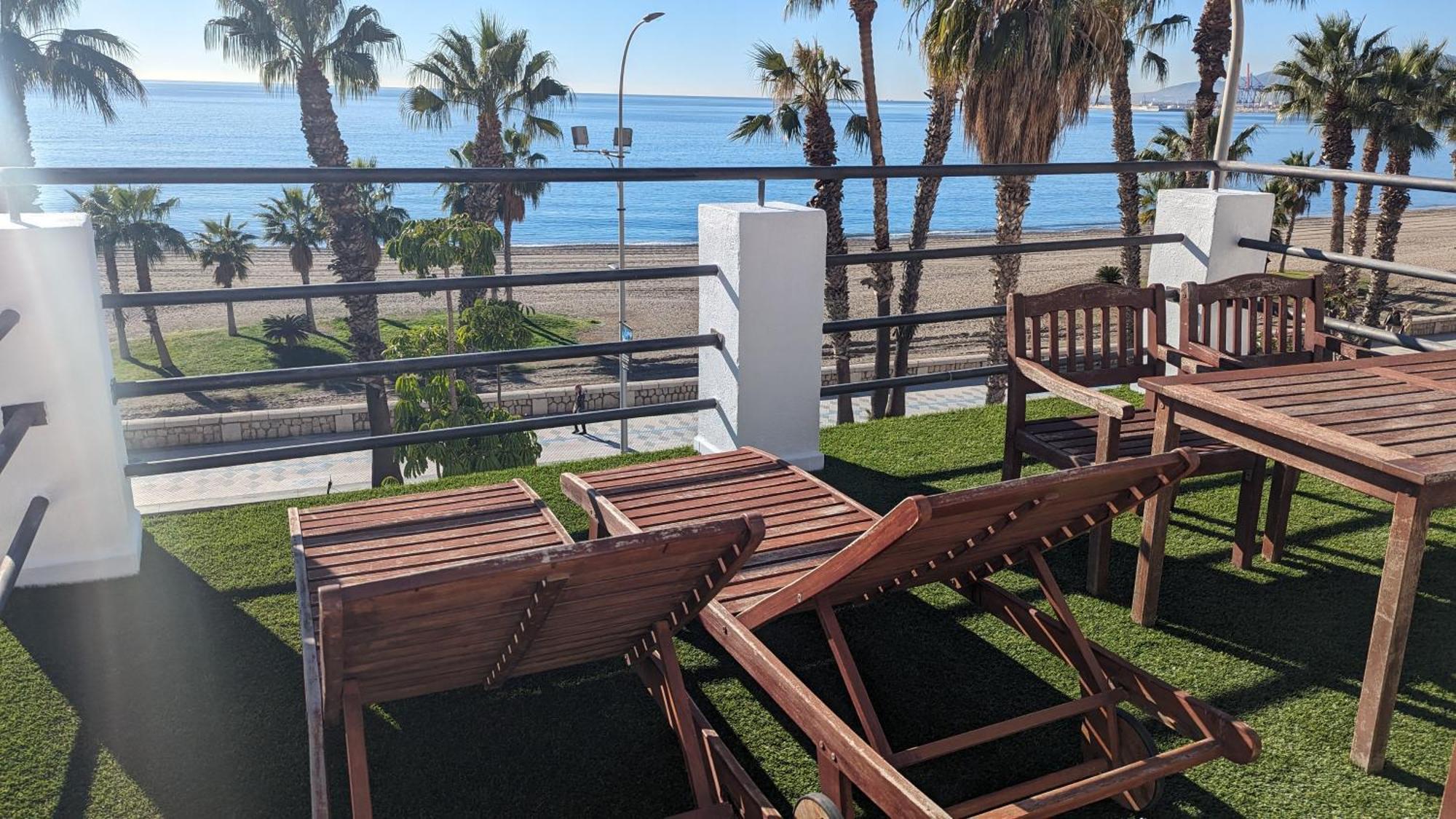 Loft Con Gran Terraza En Primera Linea De Playa マラガ エクステリア 写真